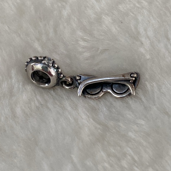 Retired Pandora 925 Sunglasses Dangle Silver Charm - Picture 3 of 6